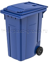 Мусорный контейнер 360 л синий 360 синий в Щелково