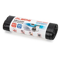 Мешки для мусора 60 л, черные, в рулоне 20 шт., ПНД, 10 мкм, 700х600 мм, LAIMA, 601381 в Щелково Мешки для мусора 60 л, черные, в рулоне 20 шт., ПНД, 10 мкм, 700х600 мм, LAIMA, 601381 в Щелково