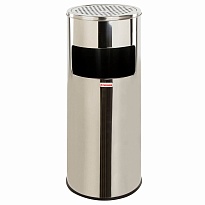 Урна с пепельницей 27 л, нержавеющая сталь, зеркальная, LAIMA PROFESSIONAL в Щелково