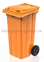 Мусорный контейнер 120 л оранжевый 120 оранжевый в Щелково