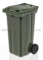 Мусорный контейнер 120 л зеленый в Щелково