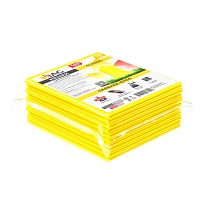 Мешки для мусора 160 л, желтые, в пачке 10 шт., ПВД, 40 мкм, 900х1100 мм, i-Bag в Щелково