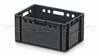 Ящик для мяса и колбасных изделий Е-3 темно-серый в Щелково