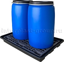 Поддон пластиковый для двух бочек в Щелково