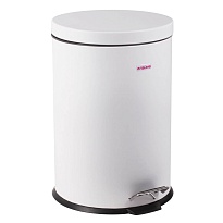 Ведро-контейнер для мусора (урна) с педалью LAIMA Classic, 12 л, белое, глянцевое, металл, со съемным внутренним ведром в Щелково Ведро-контейнер для мусора (урна) с педалью LAIMA Classic, 12 л, белое, глянцевое, металл, со съемным внутренним ведром в Щелково