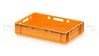 Ящик для мяса и колбасных изделий Е-1 оранжевый в Щелково Ящик для мяса и колбасных изделий Е-1 оранжевый в Щелково