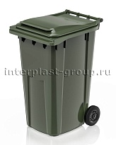 Контейнер для мусора 240 л зеленый облегченный 240 зеленый в Щелково